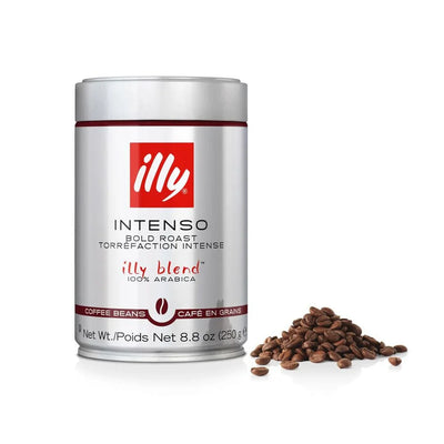 Illy Espresso Whole Beans - Intenso BOLD Roast - Brown Label 250g - A062 