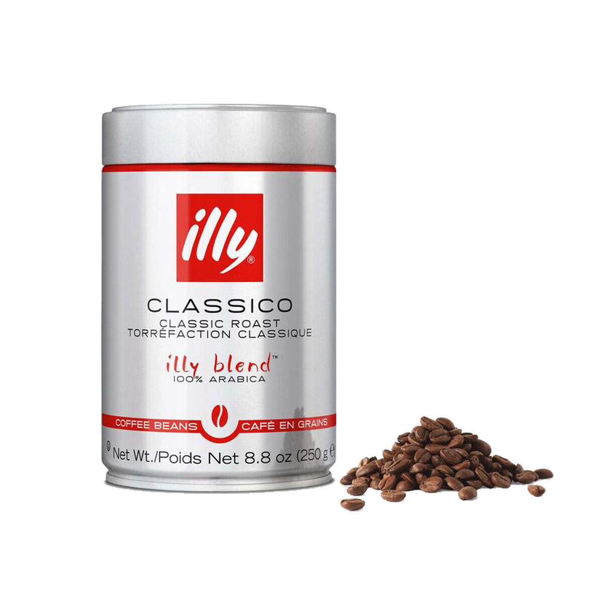 Illy Espresso Whole Beans - Classico - Classic Medium Roast 250g - A061 