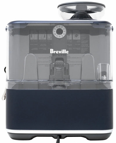 Breville - Barista Pro Semi-Automatic Combo Espresso Machine with Grinder Damson Blue - BES878DBL