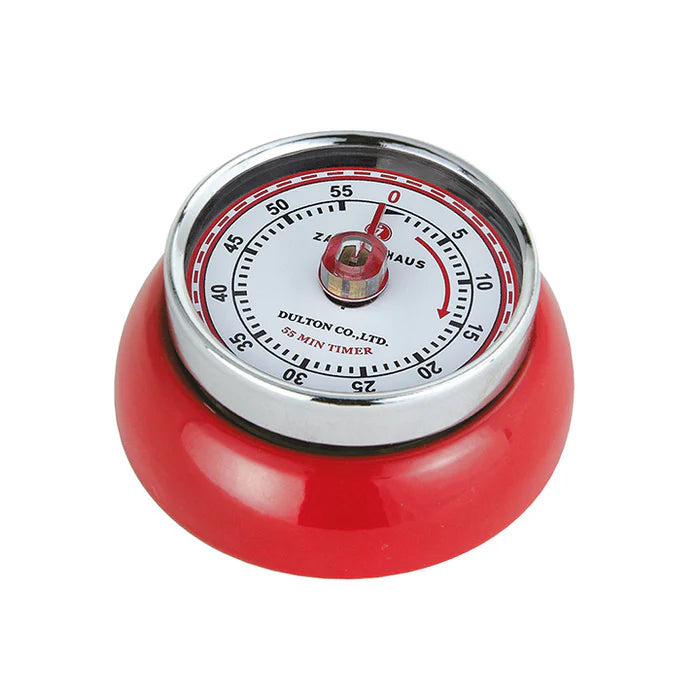 "Retro" Kitchen Timer, Red, 2.75x1.25," by Zassenhaus M072327