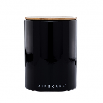 Planetary Design AirScape Ceramic 64oz Coffee Canister 7" - Obsidian Black #AC0207