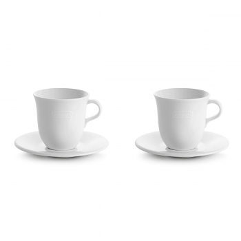 Delonghi Ceramic Cappuccino Cups & Saucer by Tognana Set of 2 - DLSC309