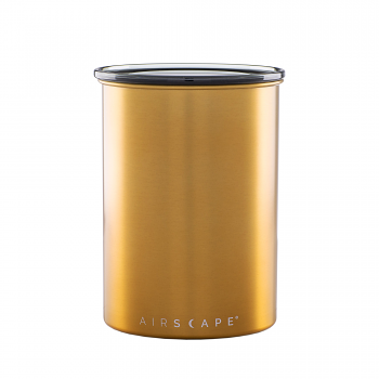 Planetary Design AirScape Classic Stainless Steel 64oz Coffee Canister 7" - Brushed Brass AS2607