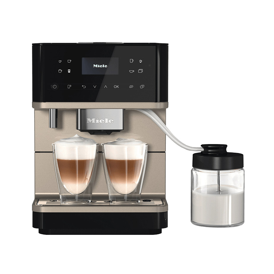 Miele CM6360 OBCM Milk Perfection Superautomatic Espresso Machine - Obsidian Black & Steel, 29636011CDN