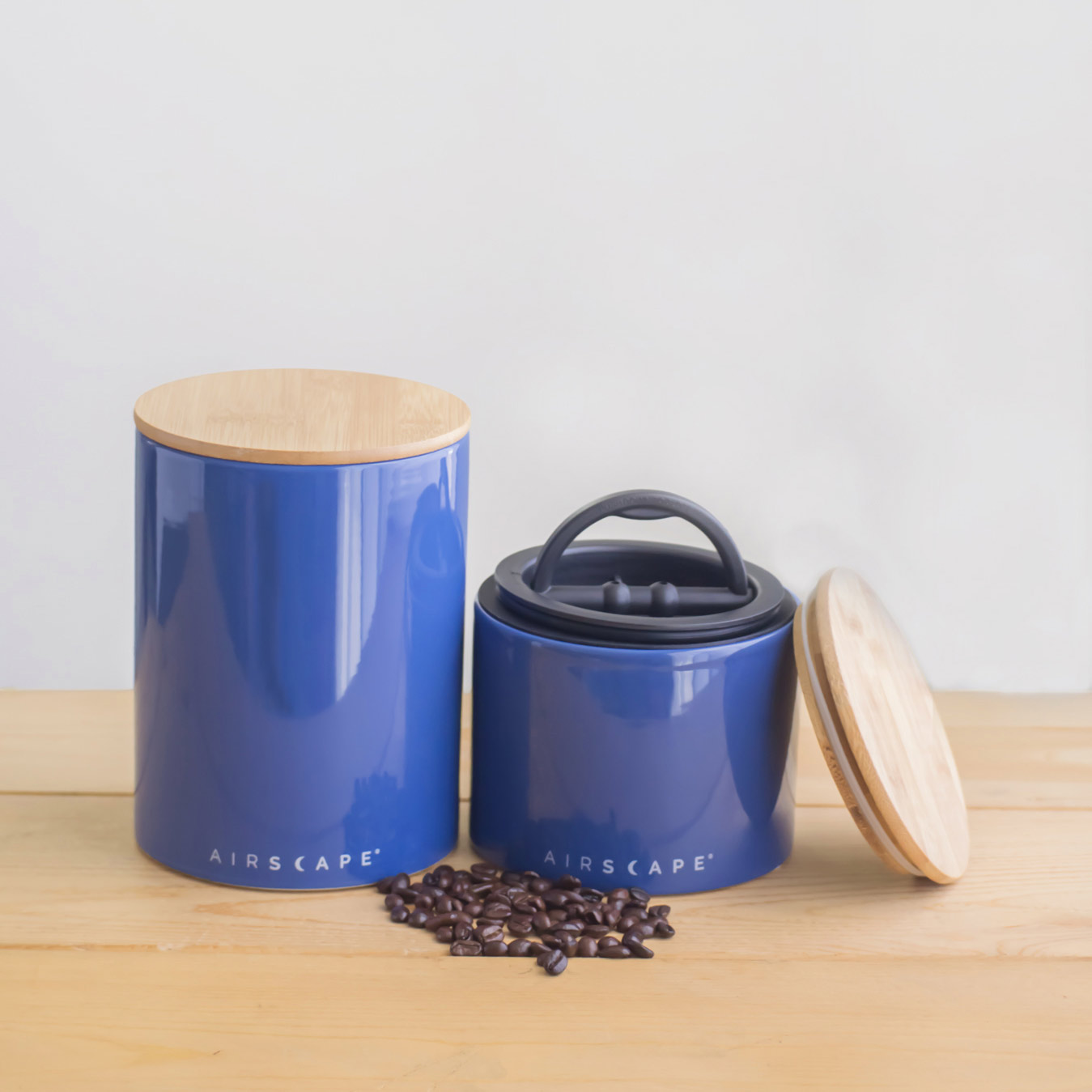 AirScape Ceramic 32oz Coffee Canister 4" - Cobalt Blue