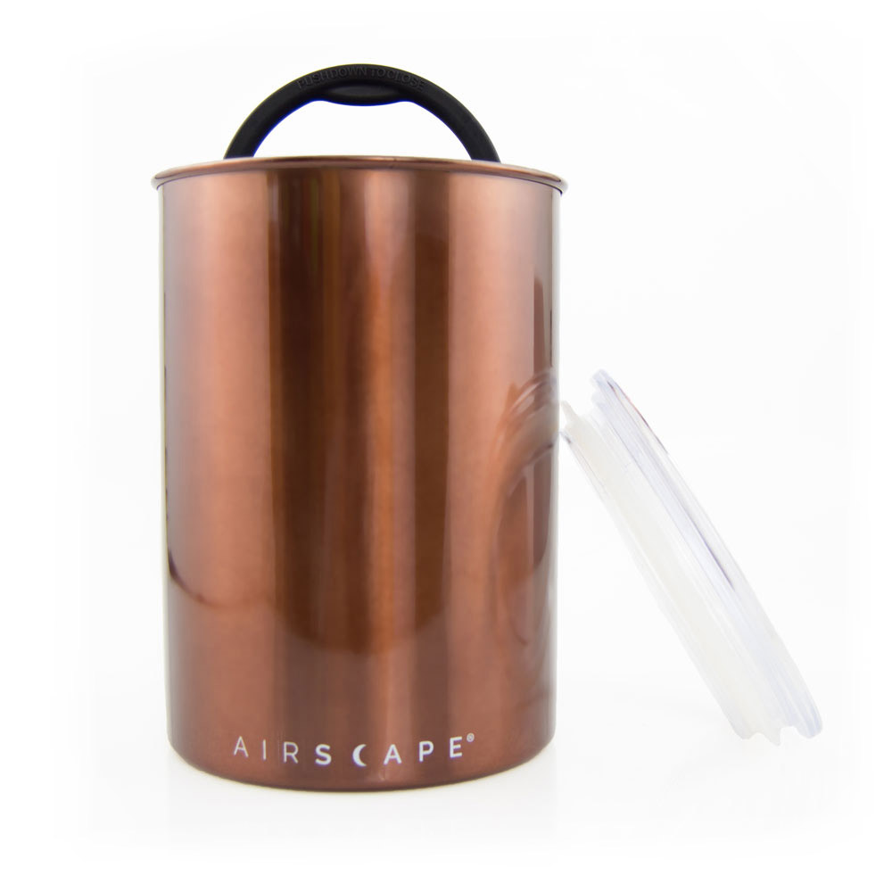Planetary Design AirScape Classic Stainless Steel 64oz Coffee Canister 7" - Brushed Copper AS2707 