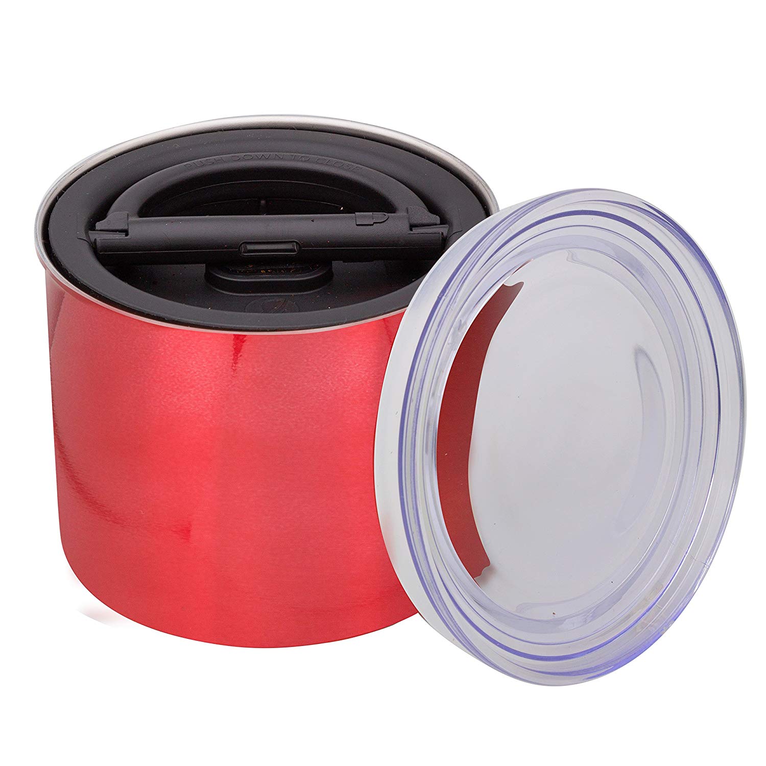 Planetary Design AirScape Classic Stainless Steel 32oz Coffee Canister 4" - Candy Apple Red