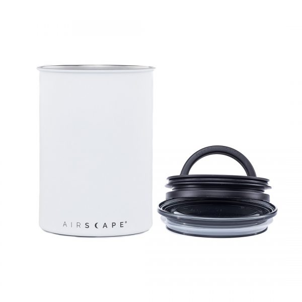 Planetary Design AirScape Stainless Steel 64oz Coffee Canister 7" - Matte Chalk White - AS2007
