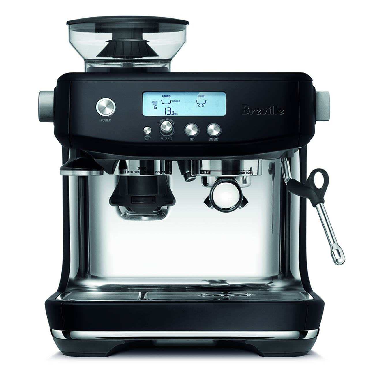 Breville Barista Pro Semi-Automatic Espresso Machine BES878BTR - Black Truffle