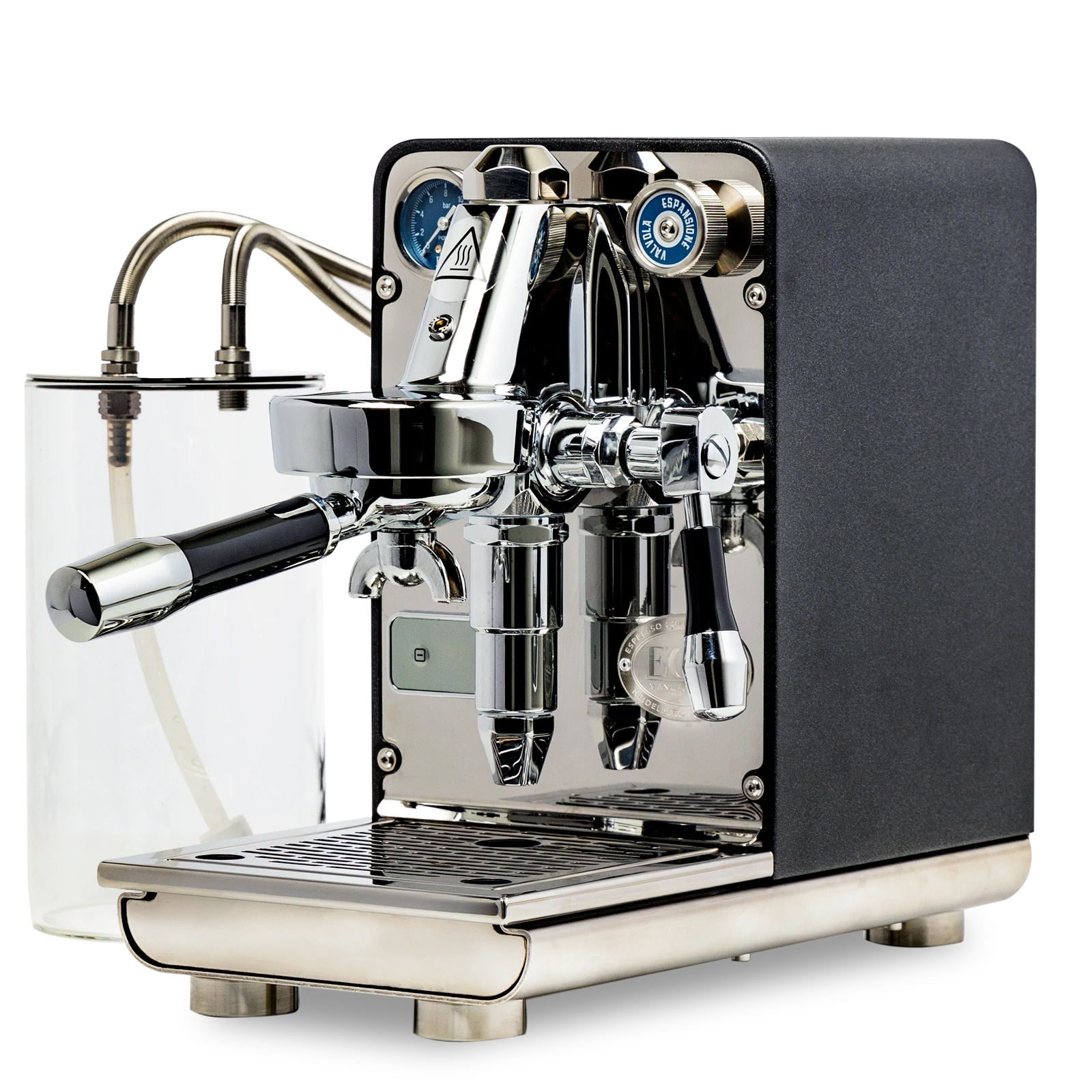 ECM - Puristika Stainless steel & Anthracite Semiautomatic Espresso Machine 110V - 81025US 