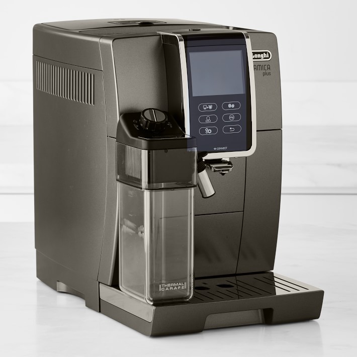 DeLonghi Dinamica Plus Silver Super Automatic Espresso Machine - ECAM37095TI 
