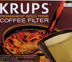 Krups Gold Tone Permanent Coffee Filter