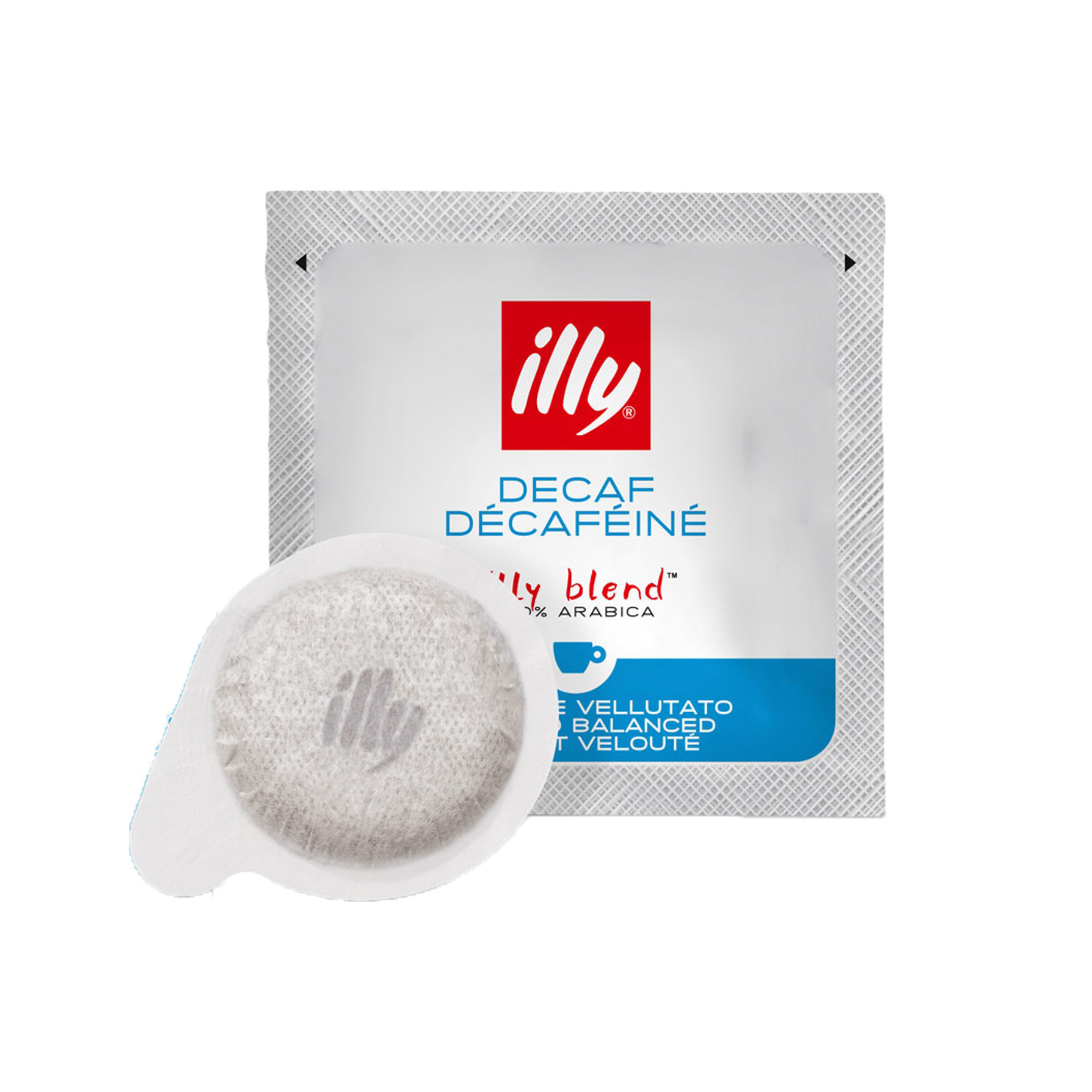 Illy ESE Espresso Pods Case of 200 - Classico Decaf Roast (Blue Label) #8829