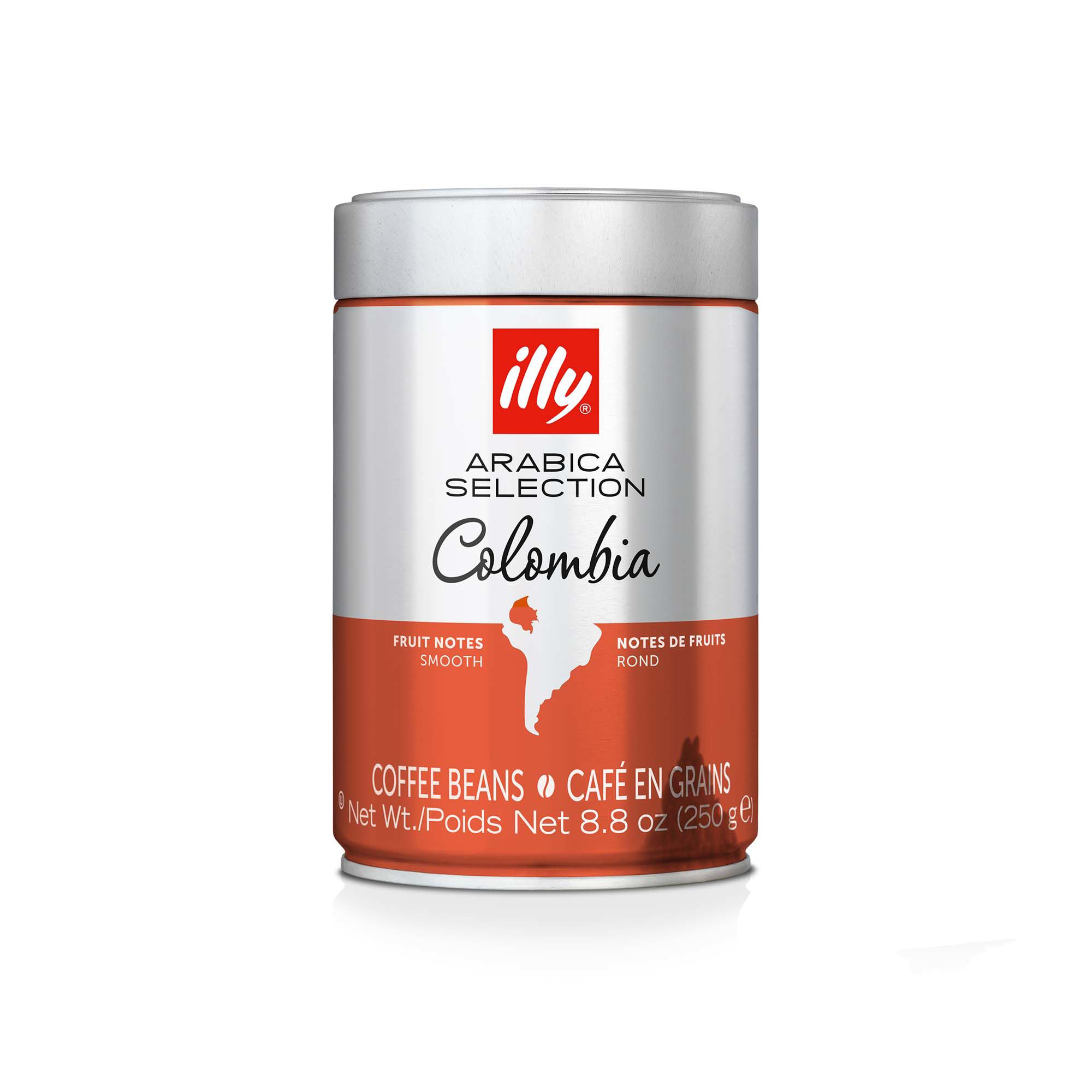 illy Arabica Selection Colombia Whole Beans 250g Tin (ORANGE) (EXP JUN 2022)