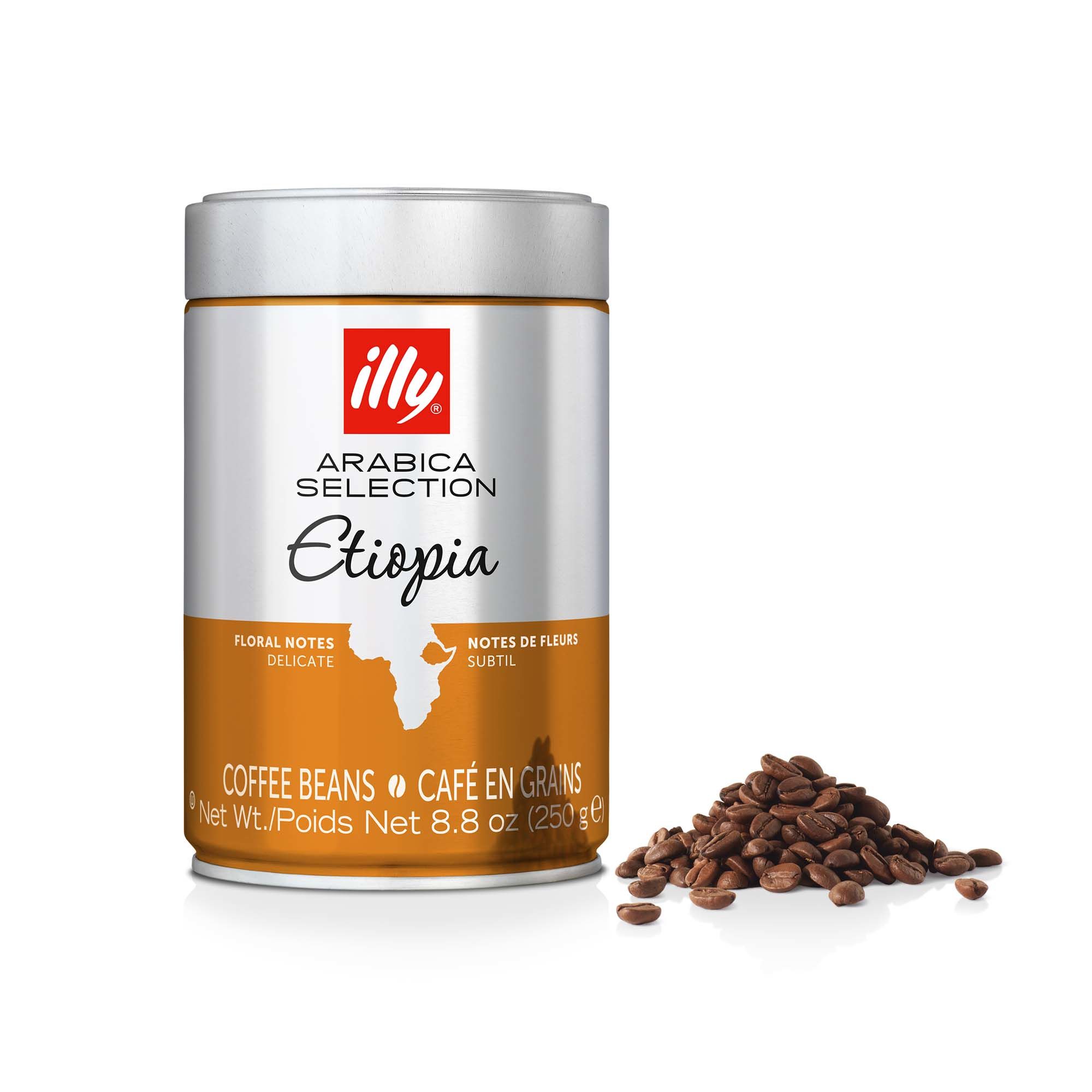 illy Arabica Selection Etiopia Whole Beans 250g Tin - 6991