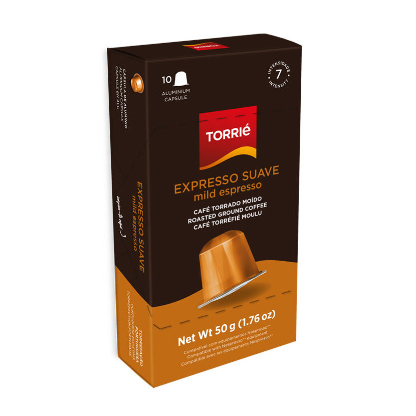 Torrie Nespresso Compatible Aluminum Capsules Box of 10 - Expresso Suave (Mild)