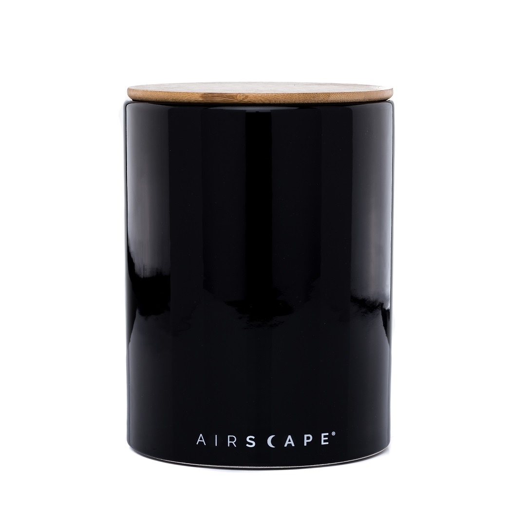 Planetary Design AirScape Ceramic 64oz Coffee Canister 7" - Obsidian Black #AC0207