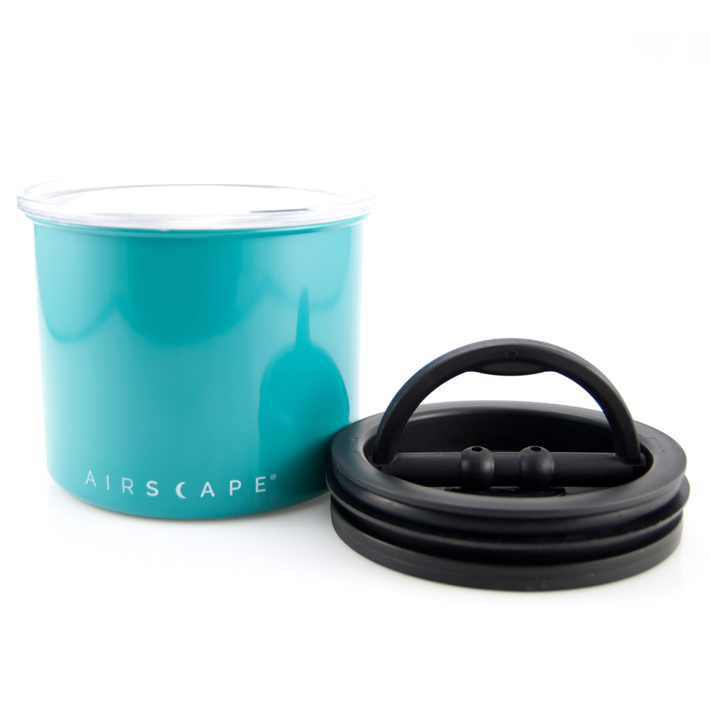 Planetary Design AirScape Classic Stainless Steel 32oz Coffee Canister 4" - Turquoise 