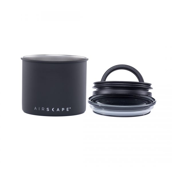 Planetary Design AirScape Classic Stainless Steel 32oz Coffee Canister 4" - Matte Charcoal Black - AS1704