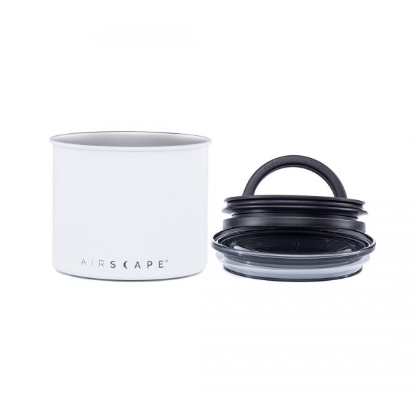 Planetary Design AirScape Classic Stainless Steel 32oz Coffee Canister 4" - Matte Chalk White AS2004