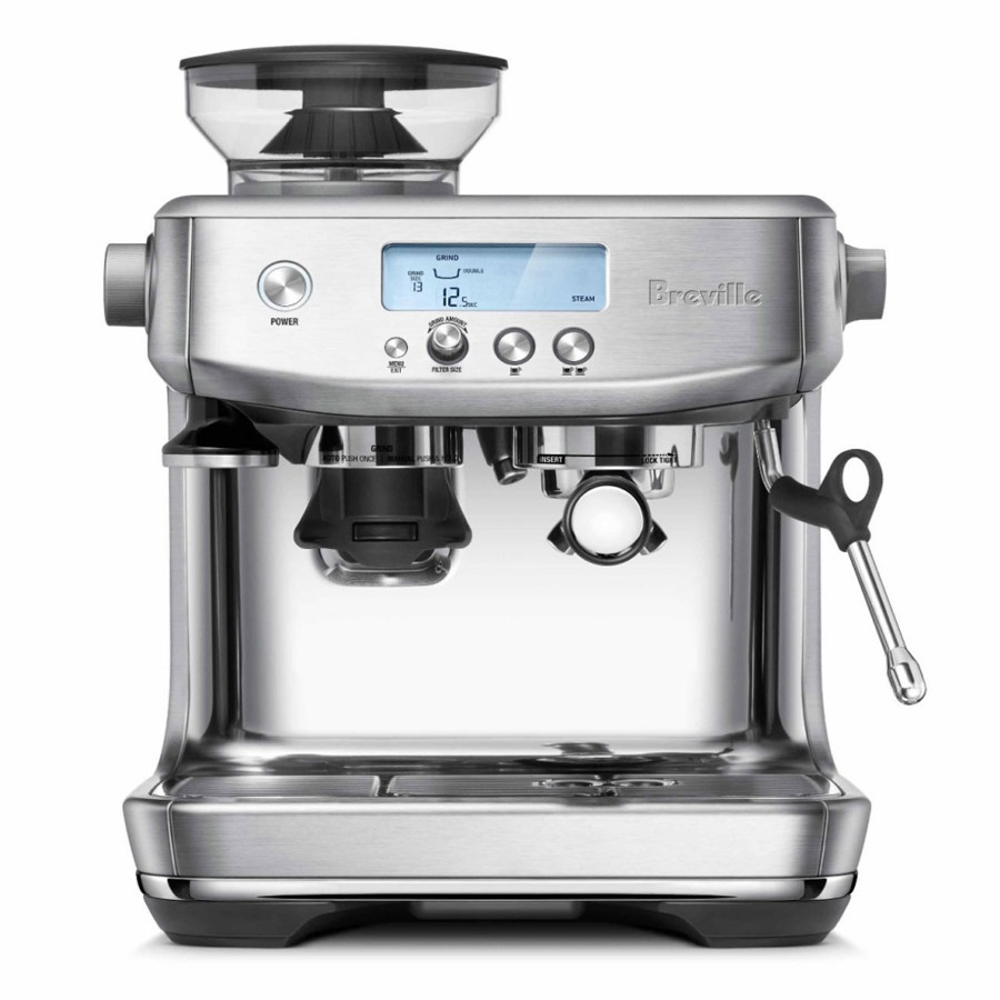 Breville - Barista Pro Semi-Automatic Combo Espresso Machine with Grinder - BES878BSS