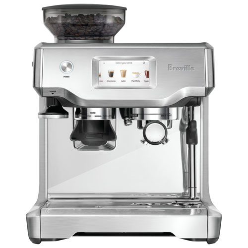 Breville - Barista Touch Semi-Automatic Combo Espresso Machine with Grinder - BES880BSS 