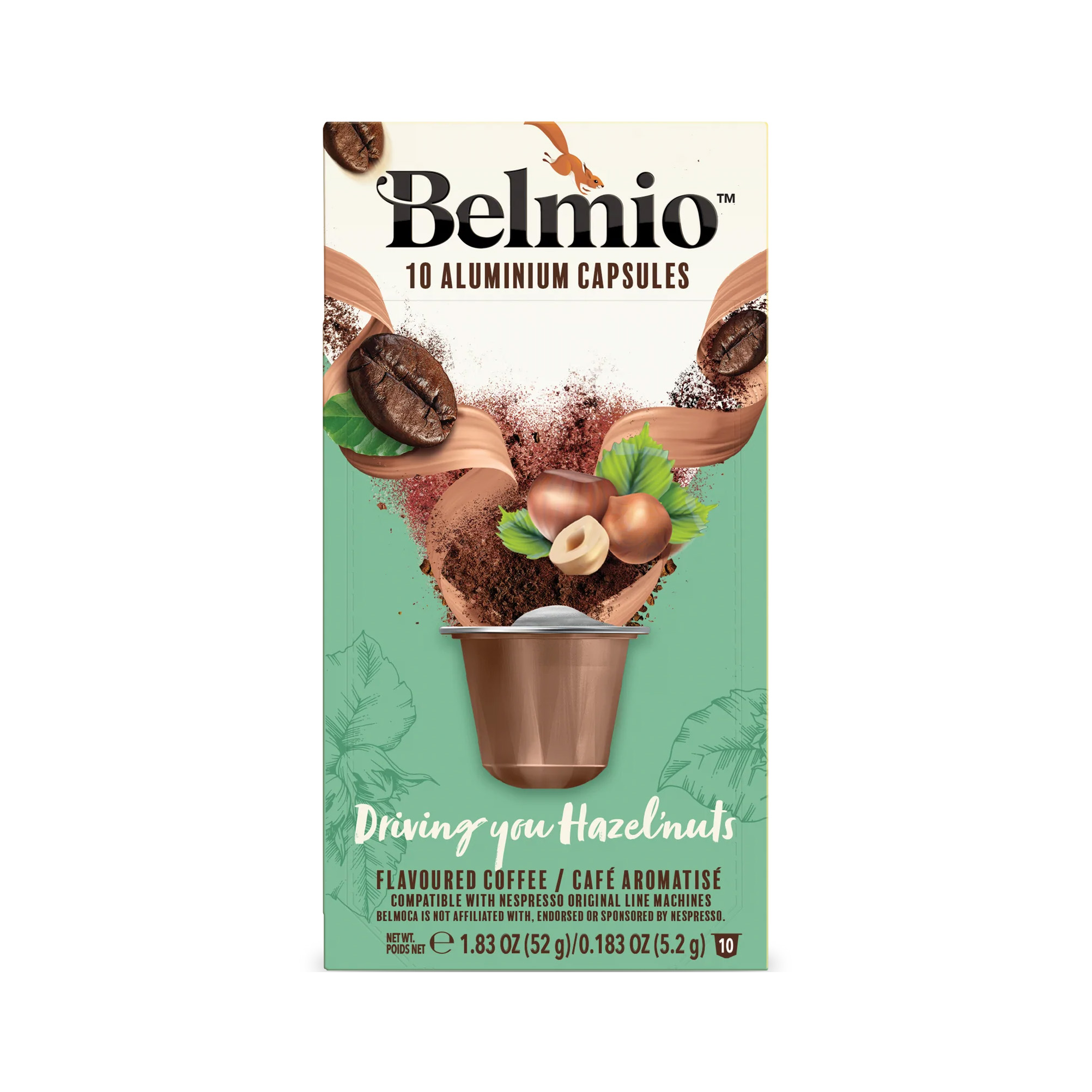 Belmio Hazelnut Nespresso Compatible Capsule - Box of 10