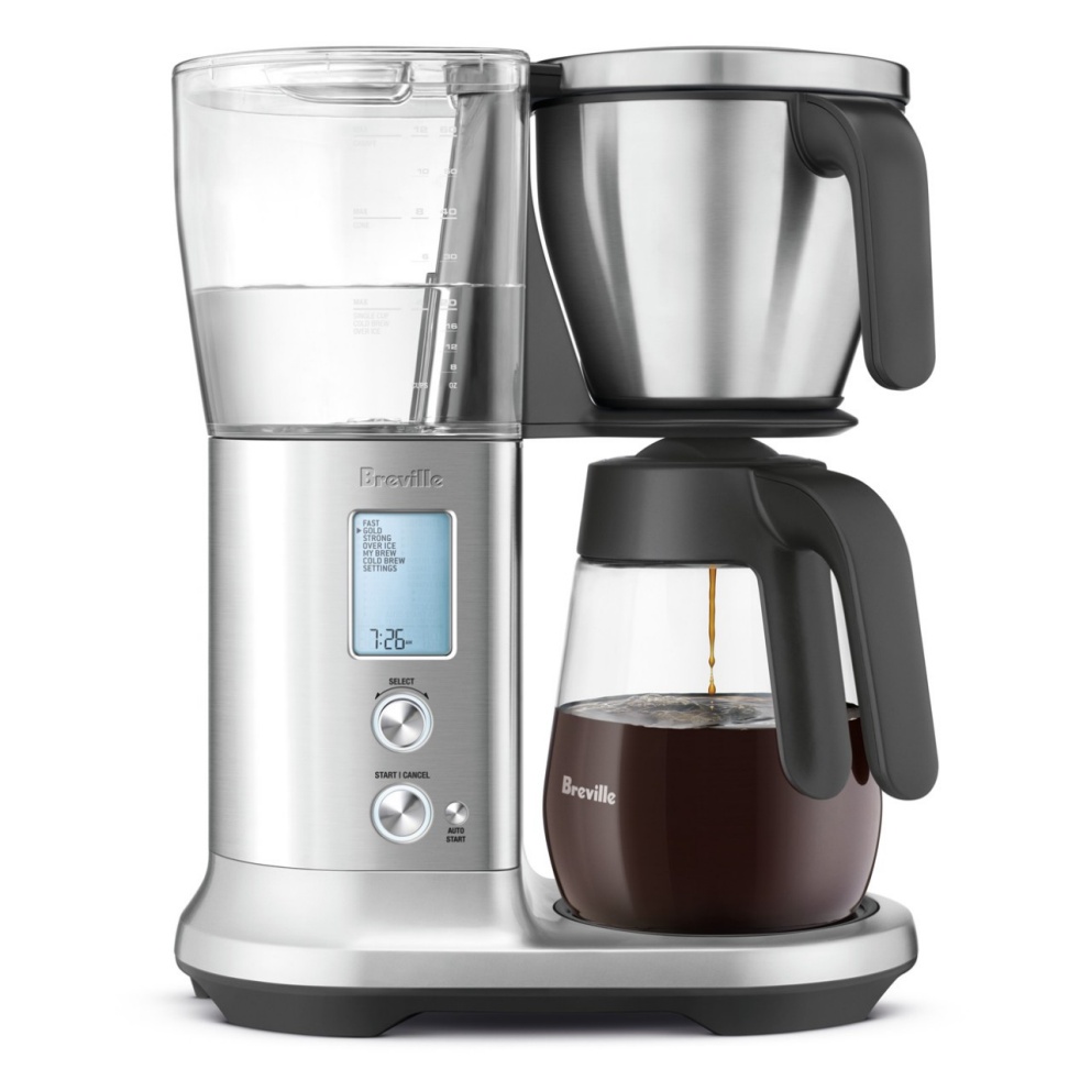 Breville - Precision Brewer Drip Coffee Maker with Glass Carafe BDC400BSS
