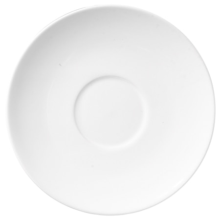 REVWare 6.5" White Saucer - for 6oz - 16oz cups   