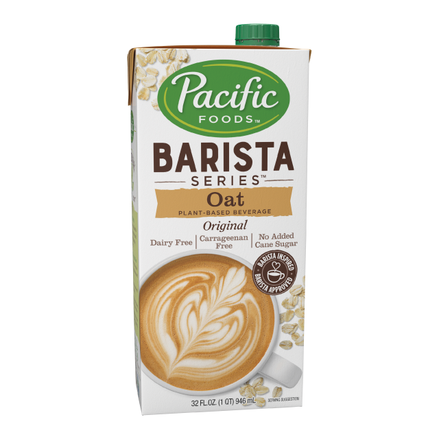 Pacific Barista Series Oat Beverage Original Non-Dairy 32oz/946ml
