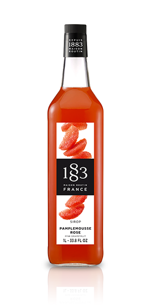 1883 Pink Grapefruit Syrup 1L Glass Bottle