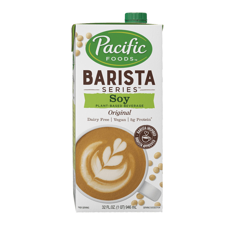 Pacific Barista Series Soy (with Non-GMO Soy) Milk Original Non-Dairy 32oz/946ml