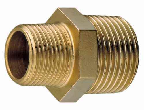 BSPP 1/4" Male to NPT 3/8" Male Standard Brass Fitting Connector
