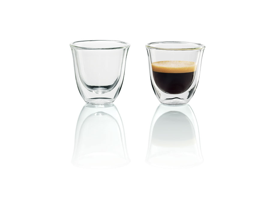 Delonghi Double Wall Espresso Cups 2oz - Set of 2