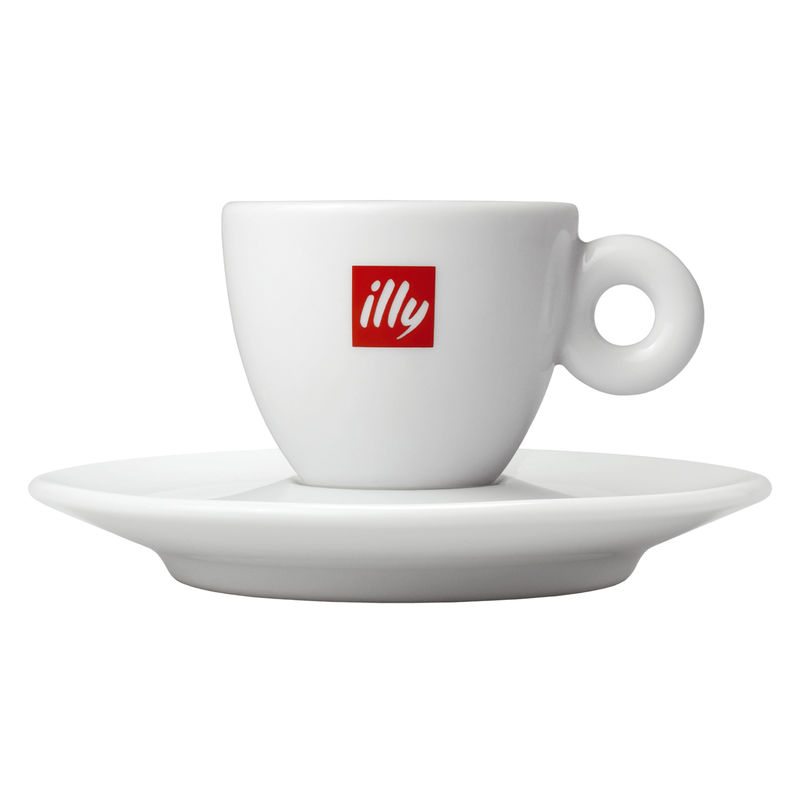illy Logo Cappuccino Cups - Set of 6