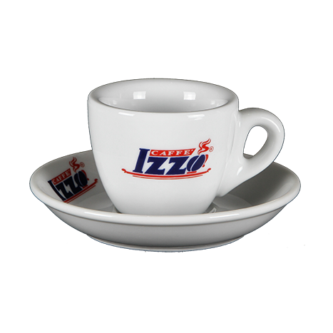 Izzo Espresso Cups - HIGH - Set of 6 Cups and Saucers PU188