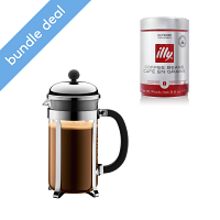 Bodum Chambord French Press Coffee Maker and Illy Bundle