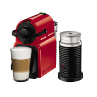Breville Nespresso Inissia RED Single Serve Espresso Machine with Aeroccino 3 BEC150REDD1AUC1