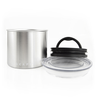 Planetary Design AirScape Classic Stainless Steel 32oz Coffee Canister 4" - Brushed Steel