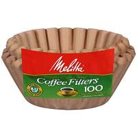 Melitta Basket Filters Natural Brown 10-12 Cup 100 Pack