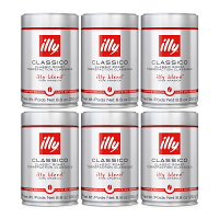 Illy Espresso Whole Beans - Classico - Classic Medium Roast 250g - Case of 6 - A063 or 8841