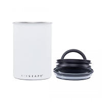 Planetary Design AirScape Classic Stainless Steel 64oz Coffee Canister 7" - Matte Chalk White - AS2007