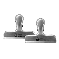 Danesco Cafe Culture Coffee Bag Clips Stainless Steel Set Of 2