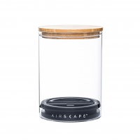 Planetary Design AirScape Glass with Bamboo Lid 64oz Coffee Canister 7" Medium - AGW07