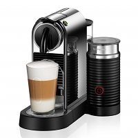 Delonghi Nespresso Citiz CHROME Single Serve Espresso Machine with Aeroccino 3 EN267BAE