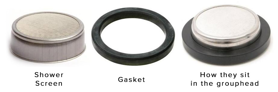 60mm Non Welded Group Shower Screen & 8mm Group Gasket E61 8mm Group Head Kit 